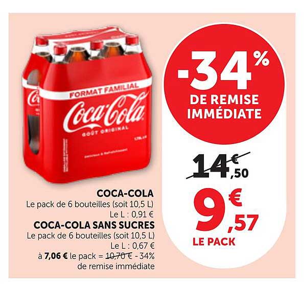 COCA-COLA SANS SUCRES