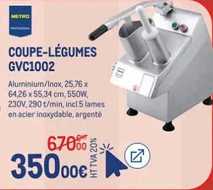 COUPE-LÉGUMES GVC1002