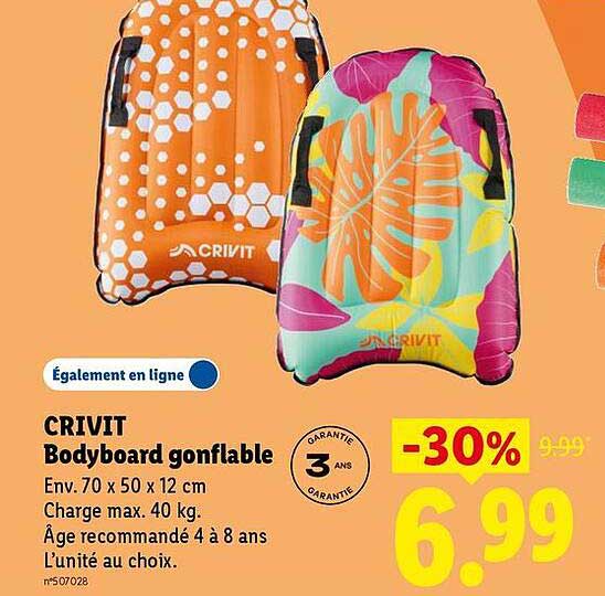CRIVIT Bodyboard gonflable