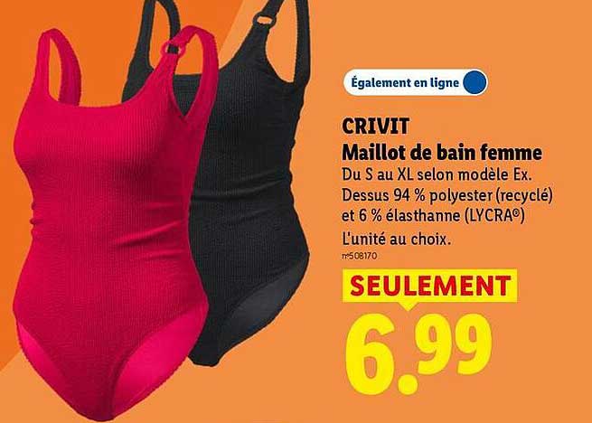 CRIVIT Maillot de bain femme