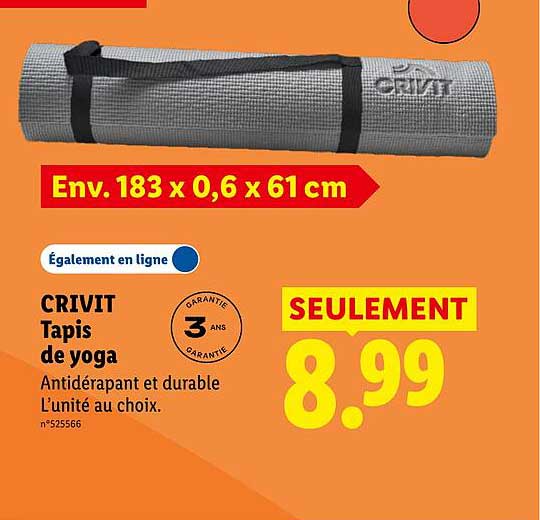 CRIVIT Tapis de yoga
