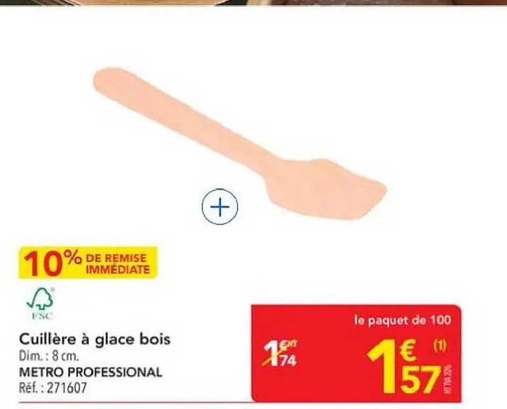Cuillère à glace bois