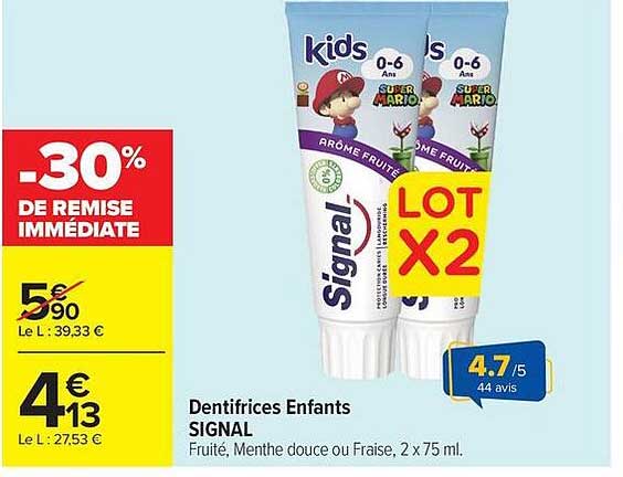 Dentrifices Enfants SIGNAL