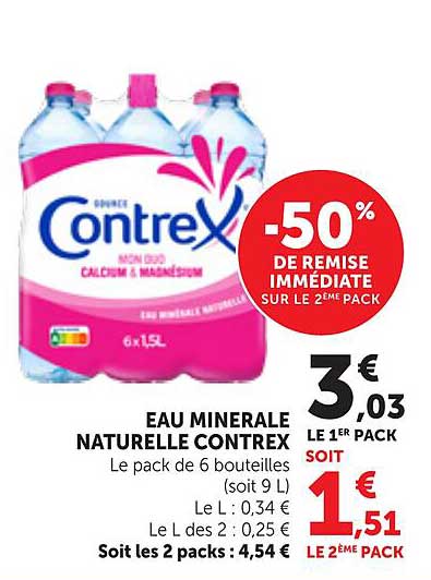EAU MINERALE NATURELLE CONTREX