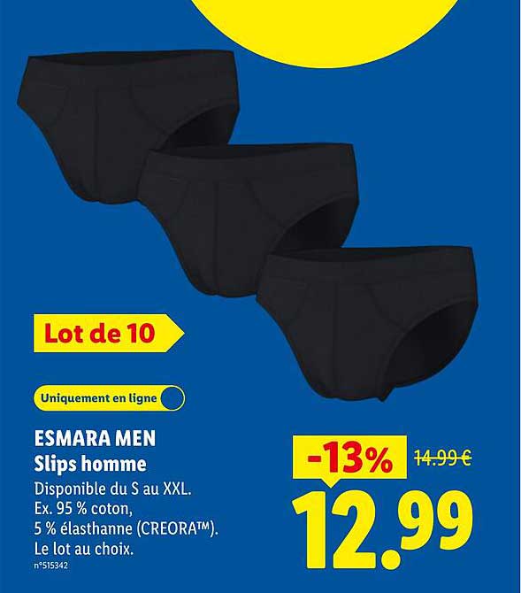 ESMARA MEN Slips homme