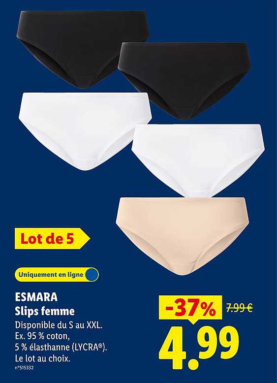 ESMARA Slips femme