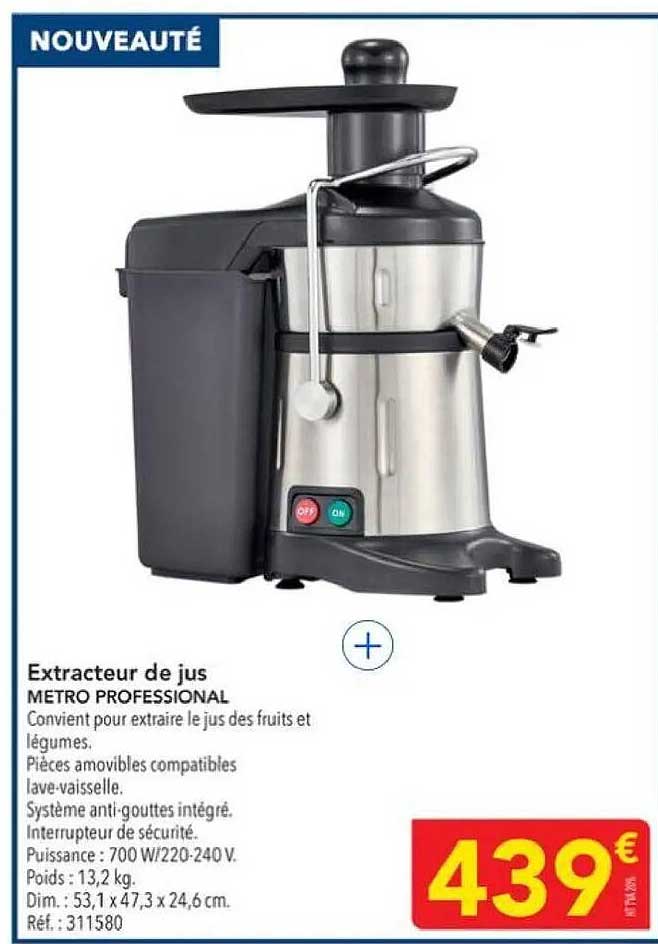Extracteur de jus METRO PROFESSIONAL