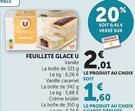 FEUILLETE GLACE U