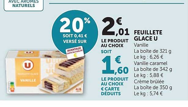 FEUILLETTE GLACE U