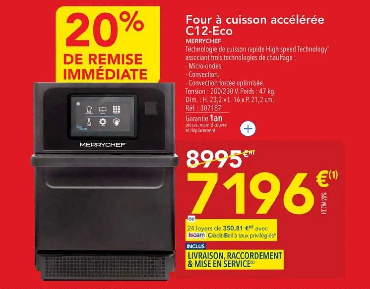 Four à cuisson accélérée C12-Eco MERRYCHEF