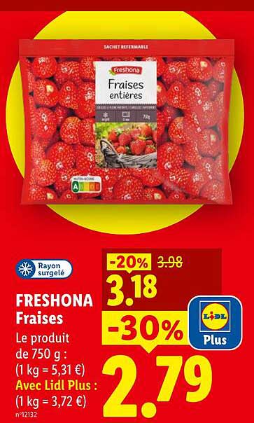 FRESHONA Fraises