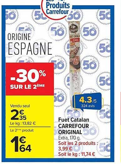Fuet Catalan CARREFOUR ORIGINAL