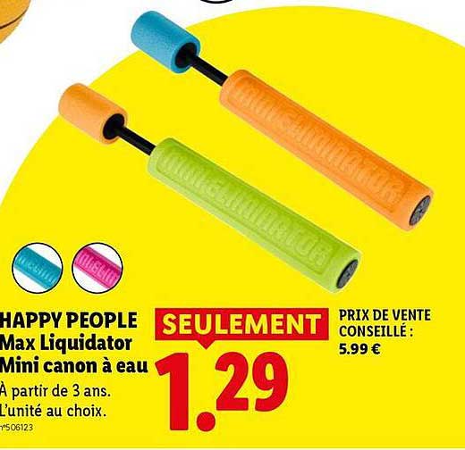 HAPPY PEOPLE Max Liquidator Mini canon à eau