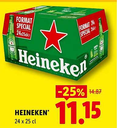 HEINEKEN* 24 x 25 cl