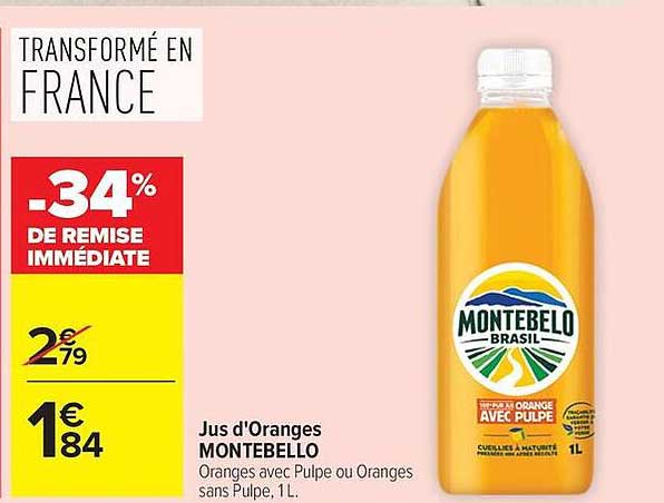 Jus d'Oranges MONTEBELLO