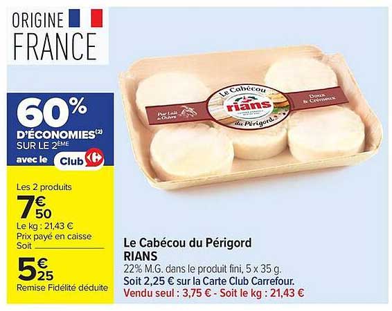 Le Cabécou du Périgord RIANS