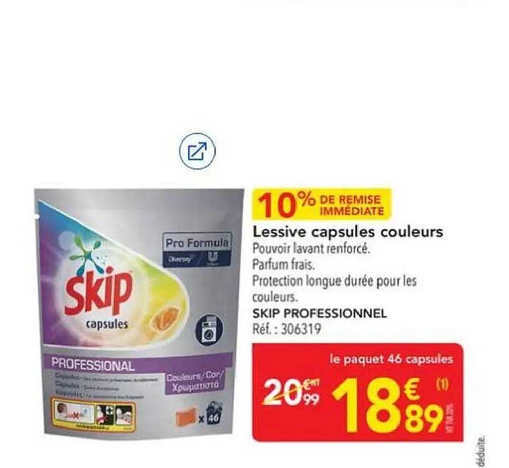 Lessive capsules couleurs