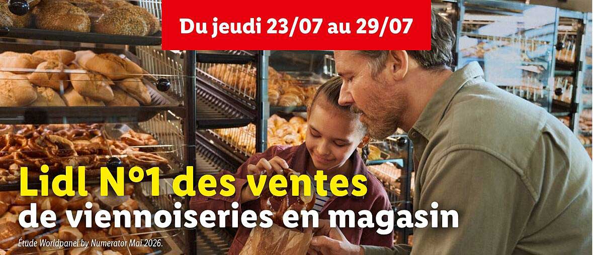 Lidl N°1 des ventes de viennoiseries en magasin