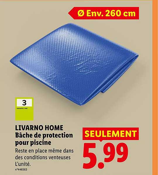 LIVARNO HOME Bâche de protection pour piscine