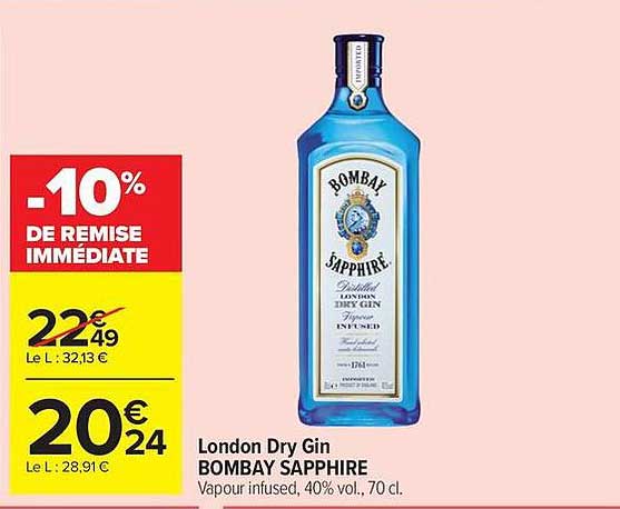 London Dry Gin BOMBAY SAPPHIRE