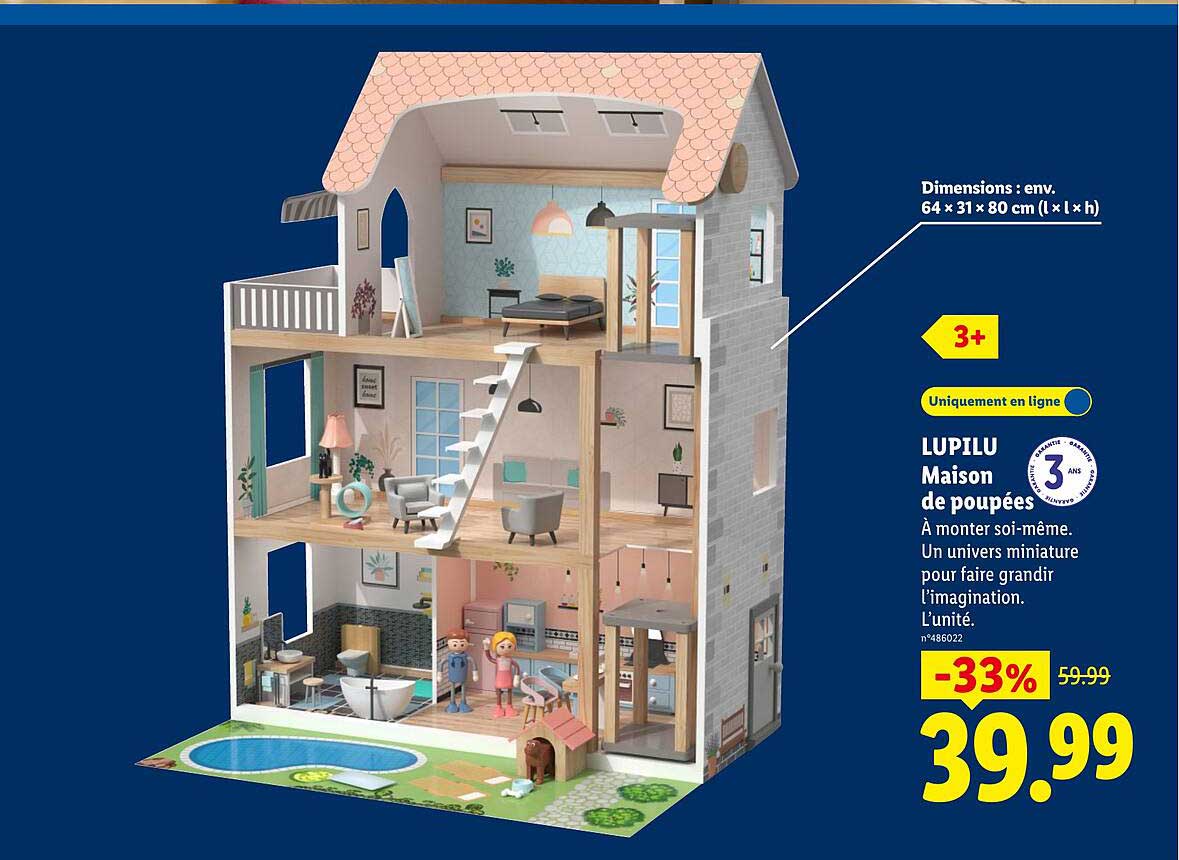 LUPILU Maison de poupées