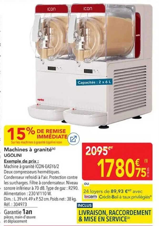 Machines à granité UGOLINI