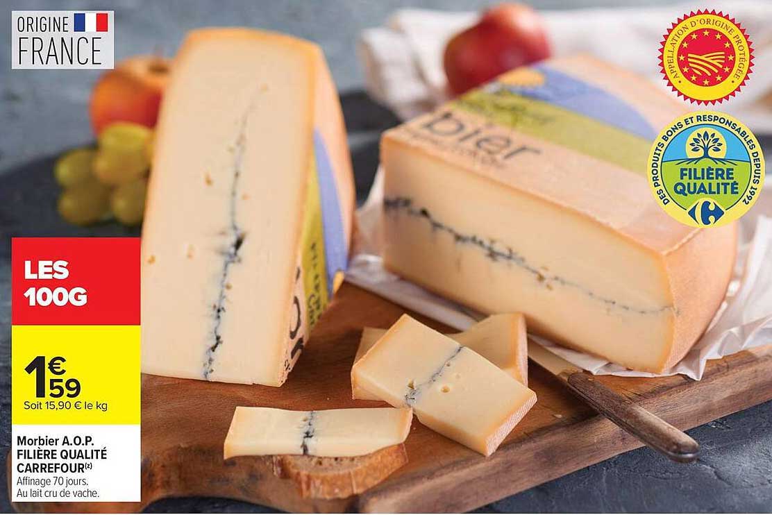 Morbier A.O.P. FILIÈRE QUALITÉ CARREFOUR