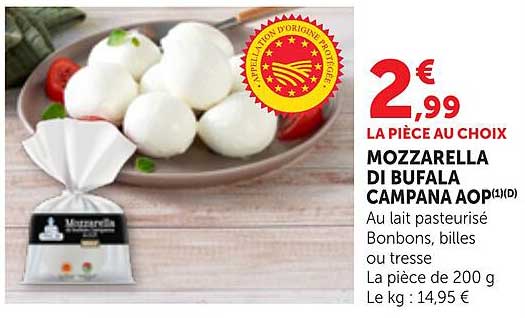 MOZZARELLA DI BUFALA CAMPANA AOP