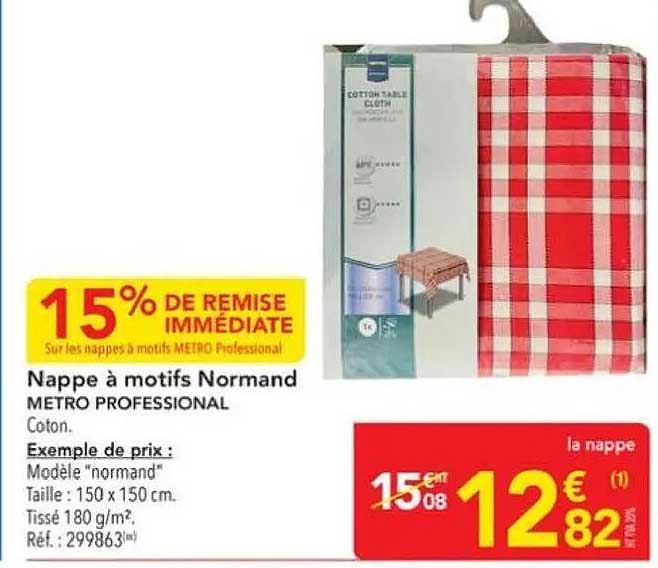 Nappe à motifs Normand METRO PROFESSIONAL