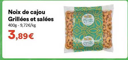 Noix de cajou Grillées et salées