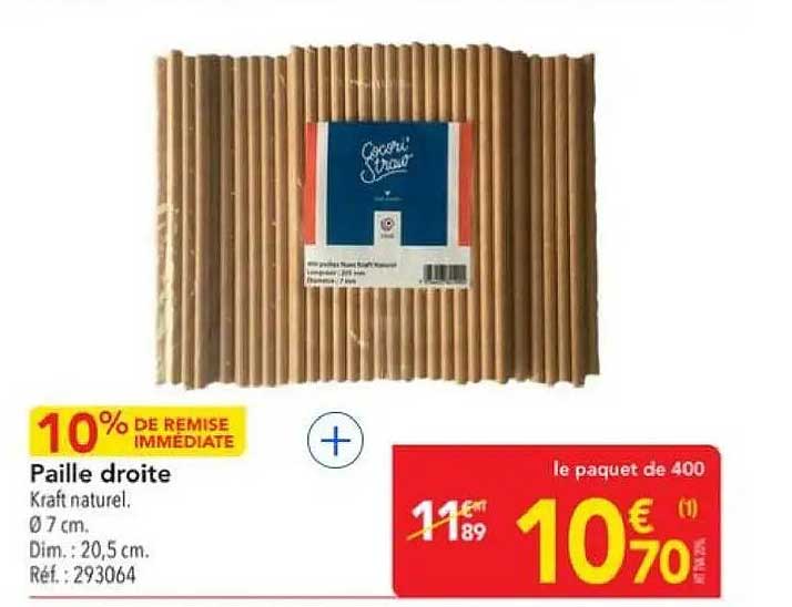 Paille droite