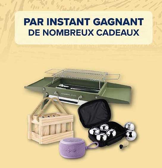 PAR INSTANT GAGNANT DE NOMBREUX CADEAUX
