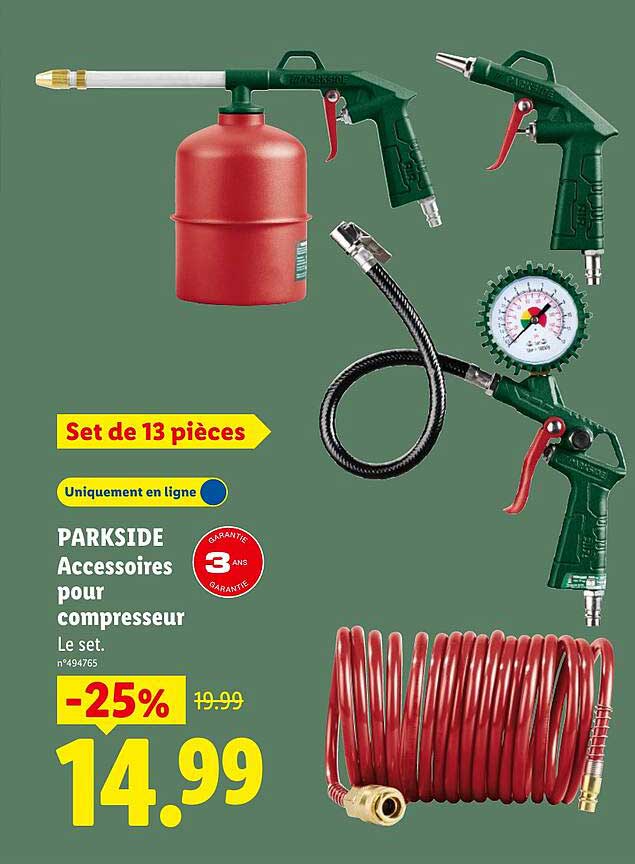 PARKSIDE Accessoires pour compresseur