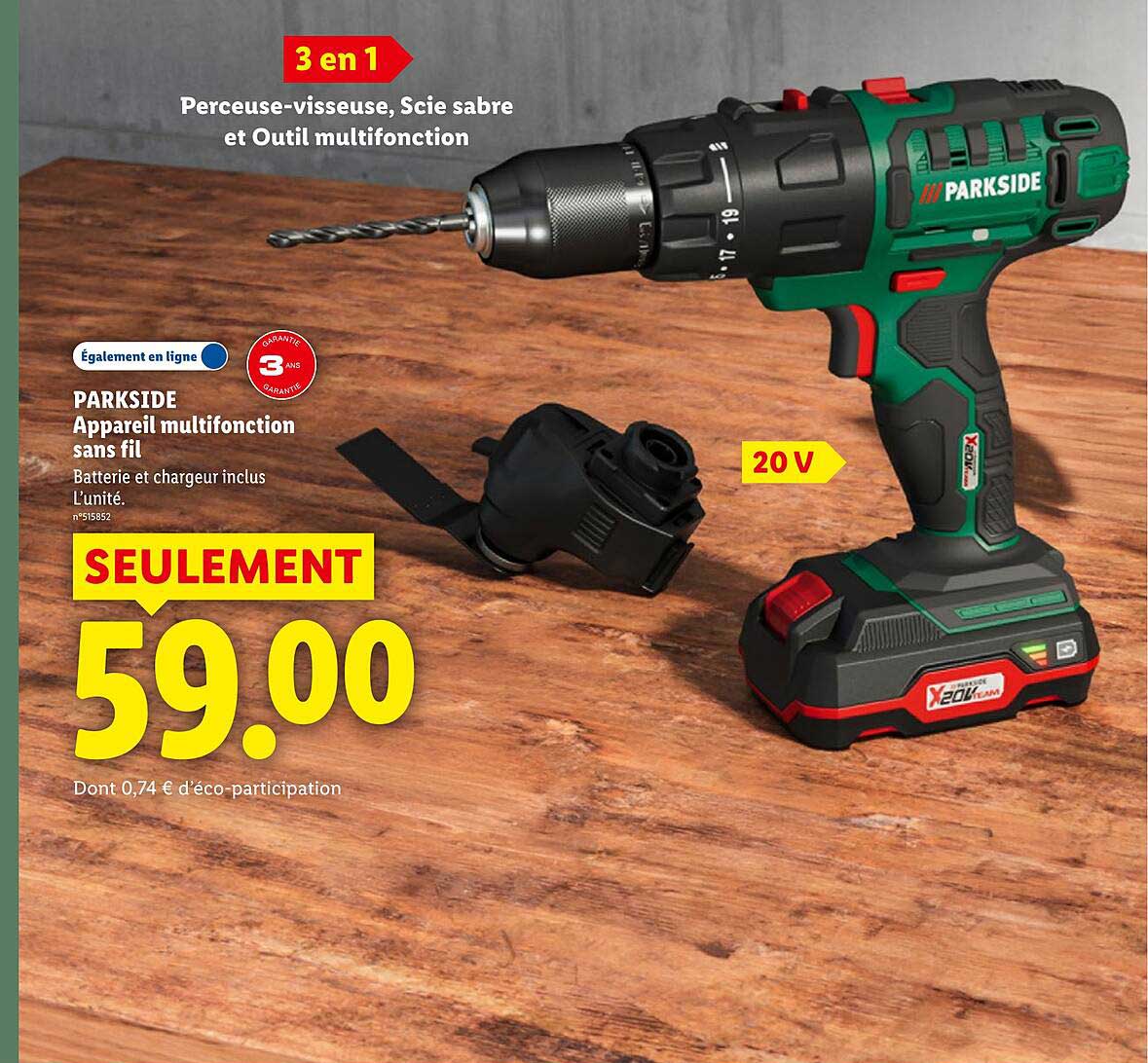 PARKSIDE Appareil multifonction sans fil