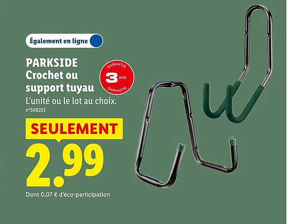 PARKSIDE Crochet ou support tuyau