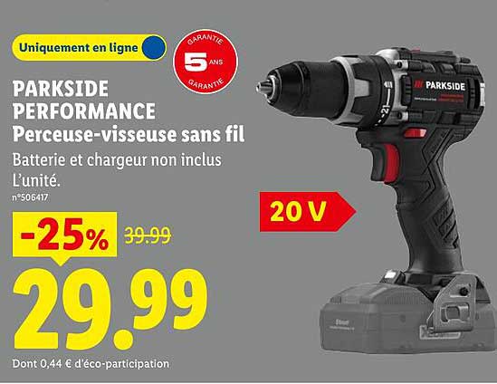 PARKSIDE PERFORMANCE Perceuse-visseuse sans fil