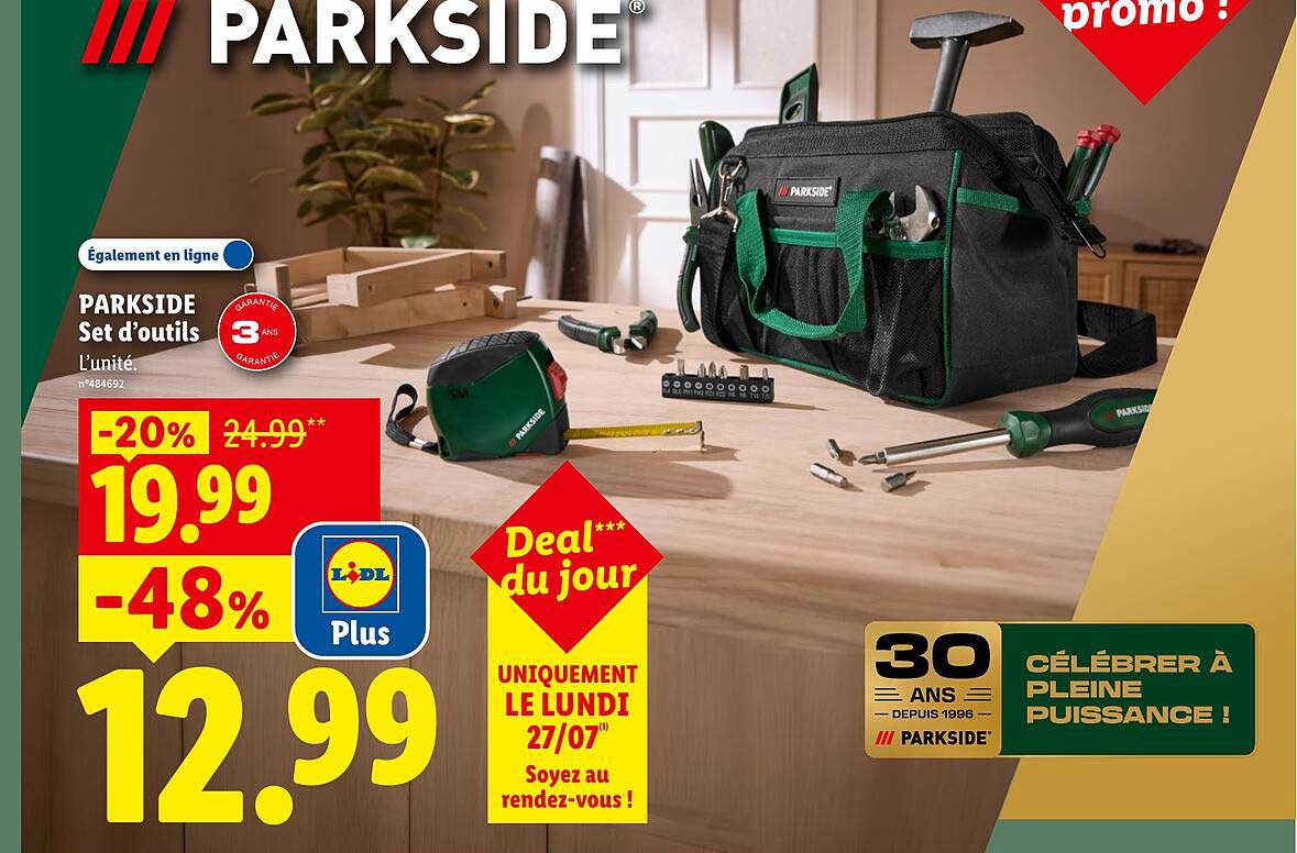 PARKSIDE Set d’outils