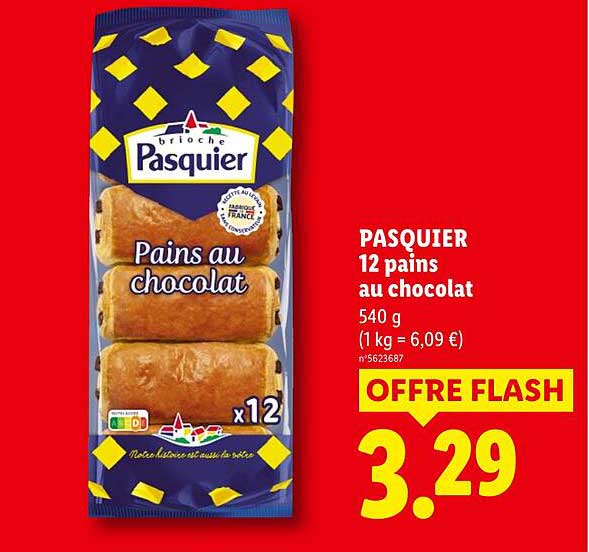 PASQUIER 12 pains au chocolat 540 g