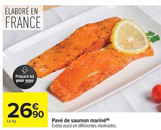 Pavé de saumon mariné(k)