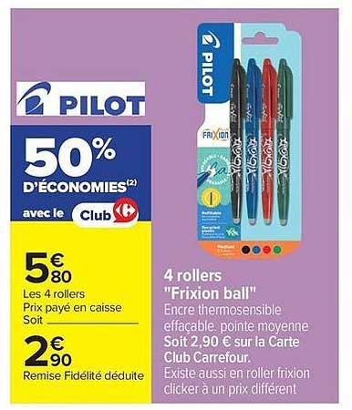 PILOT 50% D'ÉCONOMIES avec le Club K