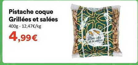 Pistache coque Grillées et salées