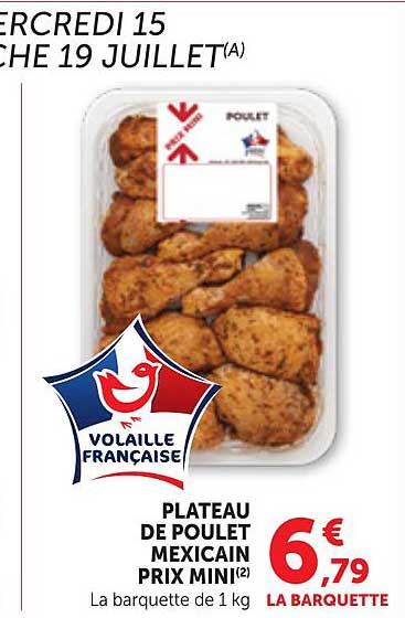 PLATEAU DE POULET MEXICAIN