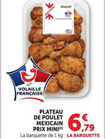 PLATEAU DE POULET MEXICAIN PRIX MINI