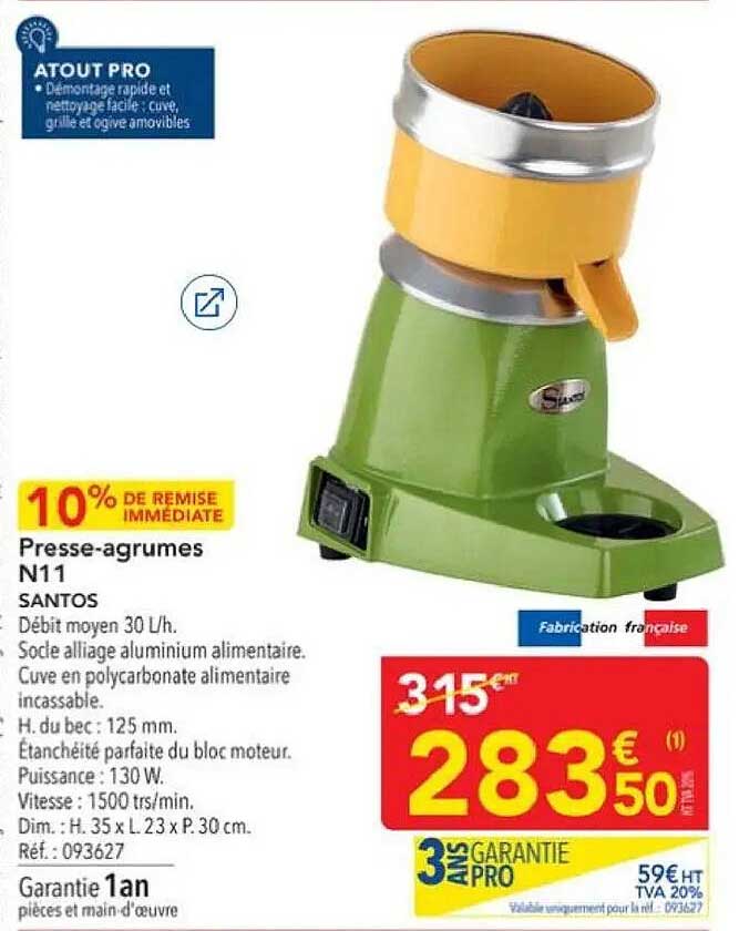 Presse-agrumes N11 SANTOS