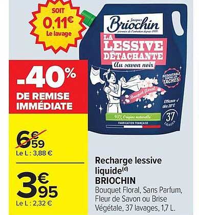 Recharge lessive liquide BRIOCHIN
