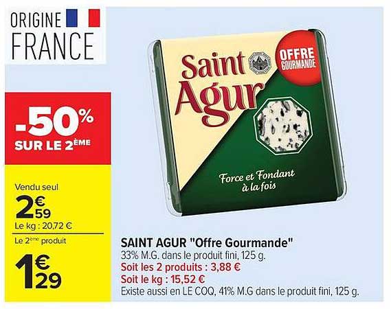 SAINT AGUR "Offre Gourmande"