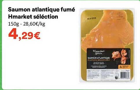 Saumon atlantique fumé Hmarket sélection