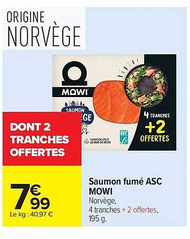 Saumon fumé ASC MOWI