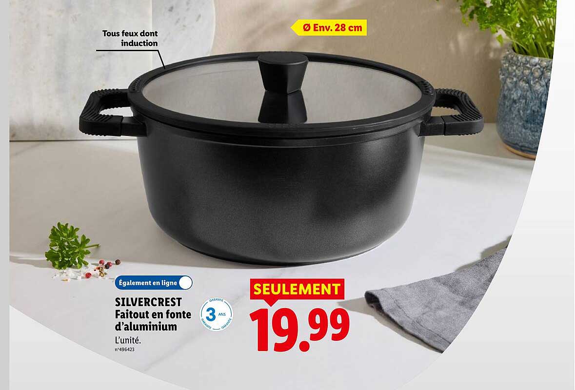 SILVERCREST Faitout en fonte d’aluminium