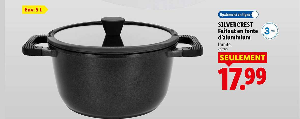SILVERCREST Faitout en fonte d'aluminium